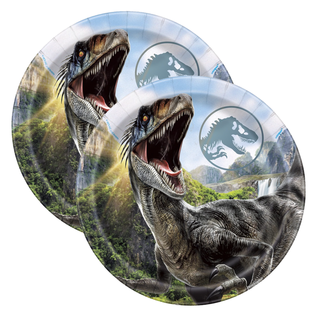 Jurassic World 4 Round 7" Dessert Plates 8ct