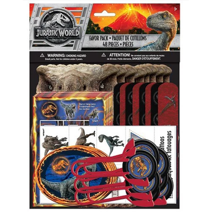 Jurassic World: Fallen Kingdom Favor Pack, 48 Count