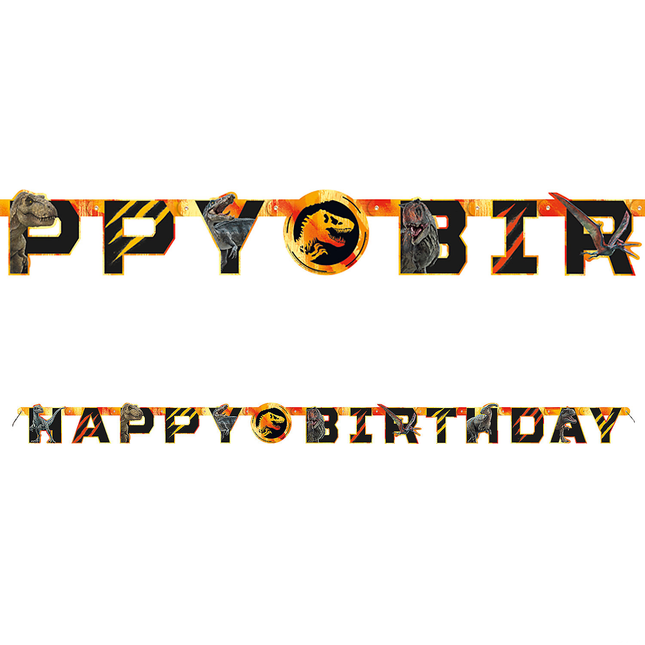 Jurassic World Happy Birthday Banner