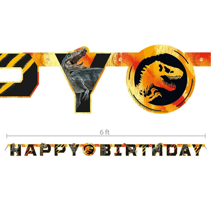 Jurassic World Happy Birthday Banner