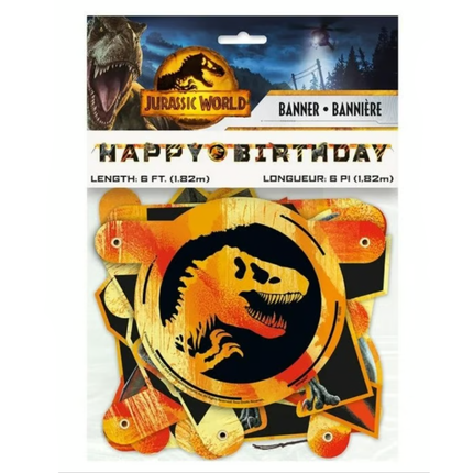 Jurassic World Happy Birthday Banner