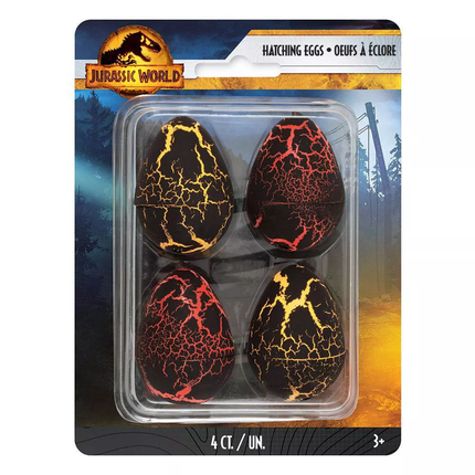 Jurassic World Hatching Eggs Party Favor Set 4ct