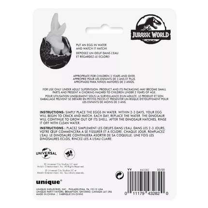 Jurassic World Hatching Eggs Party Favor Set 4ct