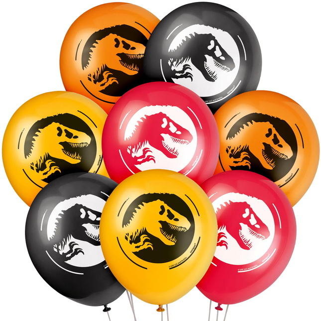Jurassic World™ Latex Balloons 12", 8 Count