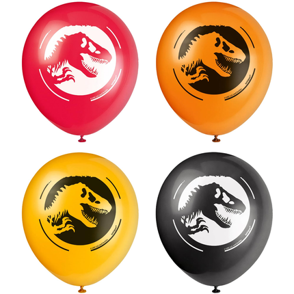 Jurassic World™ Latex Balloons 12", 8 Count
