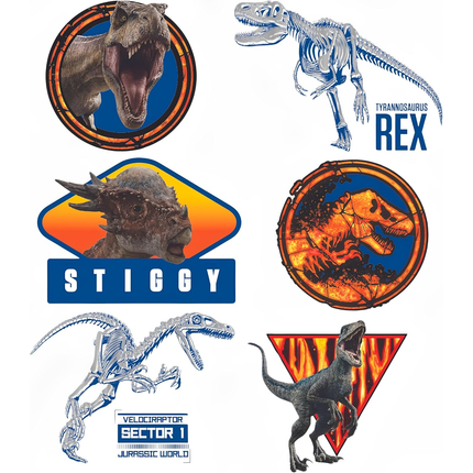 Jurassic World Party Temporary Tattoos 24 pcs