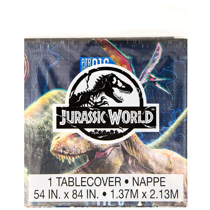 Jurassic World Plastic Tablecloth 84 x 54 in