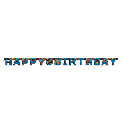 Jurassic World Happy Birthday Paper Banner 