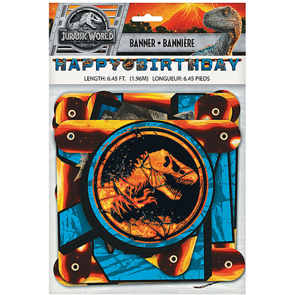 Jurassic World Happy Birthday Paper Banner 