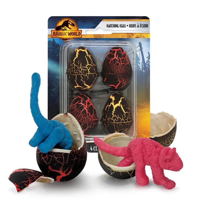Jurassic World Hatching Eggs Party Favor Set 4ct