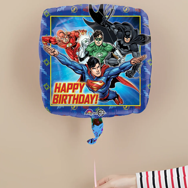 Justice League Happy Birthday Foil Balloon – 18"