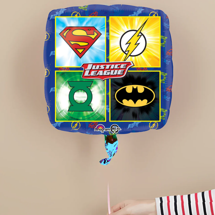  Justice League Square Foil Balloon 18"