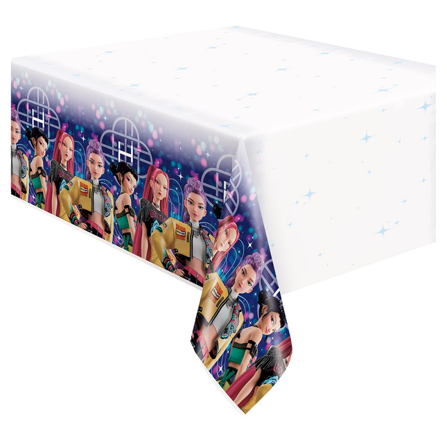KPop Demon Hunters Plastic Table Cover 54" x 84"