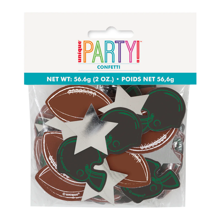 Kickoff Football Jumbo Paper & Foil Confetti, 2 oz