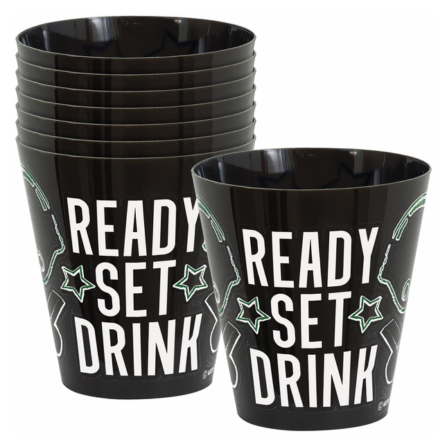 Kickoff Football Plastic Shot Glasses, 8ct