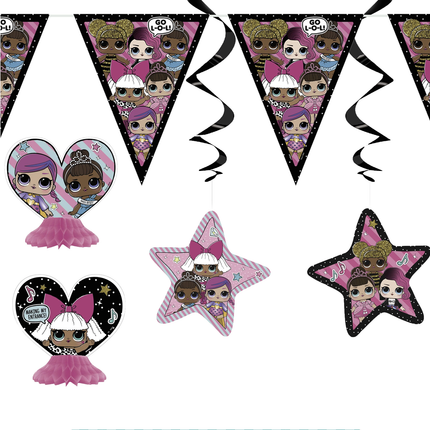 LOL Surprise Birthday Party Decorating Kit, 7pcs