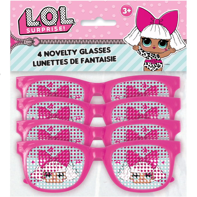 L.O.L. Surprise Plastic Glasses, 4 Count