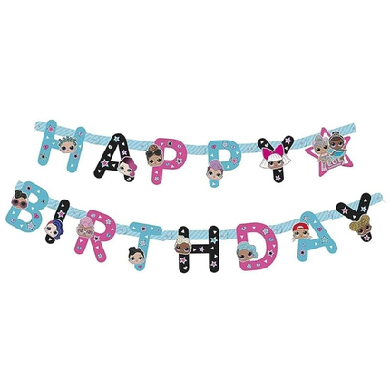 LOL Surprise Happy Birthday Jointed Banner