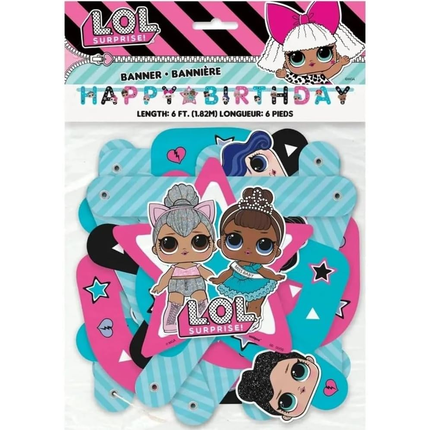 LOL Surprise Happy Birthday Jointed Banner