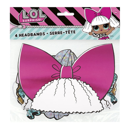 LOL Surprise Headbands 4 ct