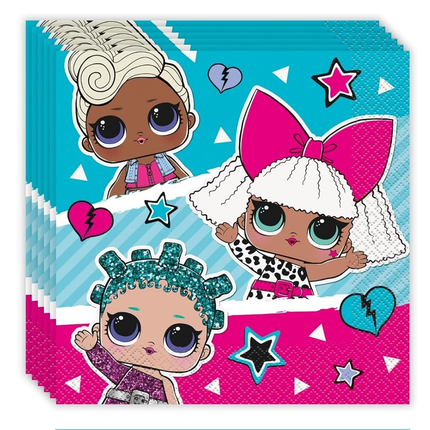LOL Surprise set component: LOL Surprise Luncheon Napkins 16ct