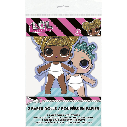 LOL Surprise Paper Dolls - 2 Count