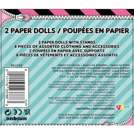 LOL Surprise Paper Dolls - 2 Count