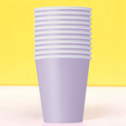 Lavender Solid 9oz Paper Cups 20ct