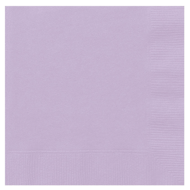 Lavender Solid Luncheon Paper Napkins, 20ct