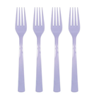 Lavender Solid Plastic Forks, 18ct