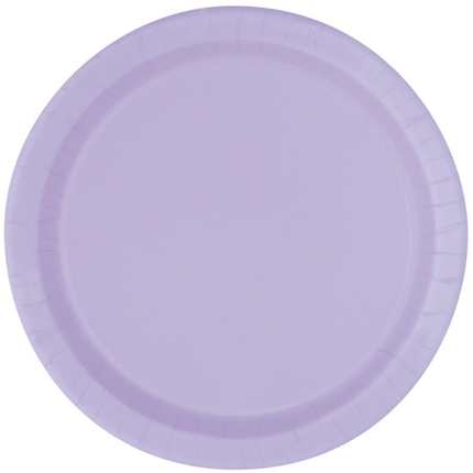 Lavender Solid Round 9" Dinner Plates, 16ct