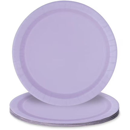 Lavender Solid Round 9" Dinner Plates, 16ct