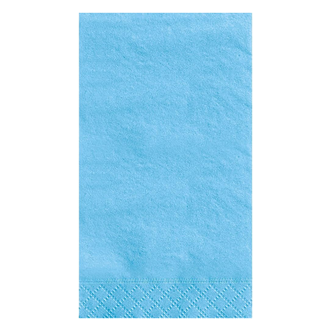 Light Blue Solid Guest Towels, 20ct