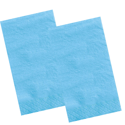 Light Blue Solid Guest Towels, 20ct