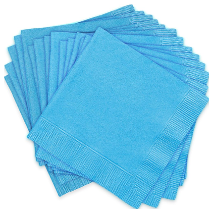 Light Blue Solid Luncheon Paper Napkins, 20ct