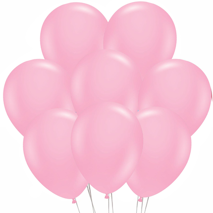 Eight matching latex balloons included in this birthday set