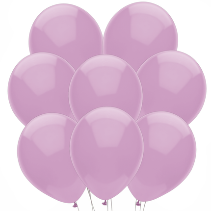Eight matching latex balloons included in this birthday set