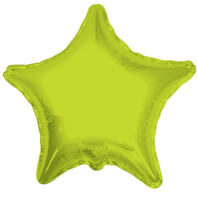 Lime Green Star Foil Balloon 18", 1 ct