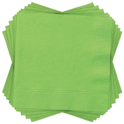 Lime Green Solid Luncheon Paper Napkins, 20ct