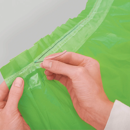 Lime Green Solid Plastic Table Skirt, 29" x 14 ft