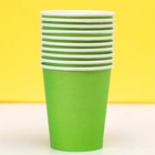 Lime Green Solid 9oz Paper Cups, 14ct