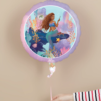 Little Mermaid Live Action Round Foil Balloon 18"