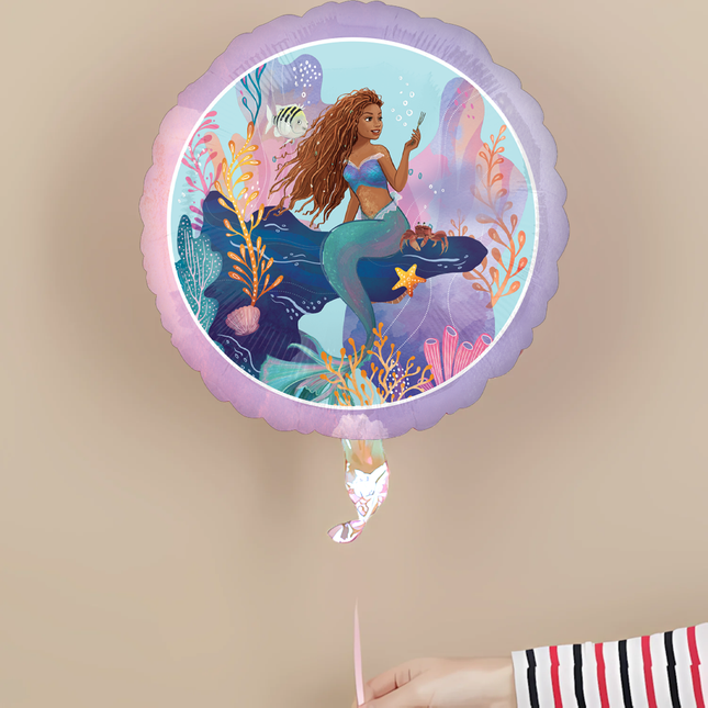 Little Mermaid Live Action Round Foil Balloon 18"