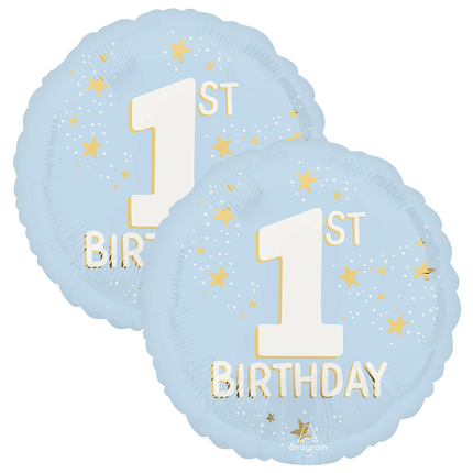 Little Mister One-derful Satin Foil Balloon Bouquet