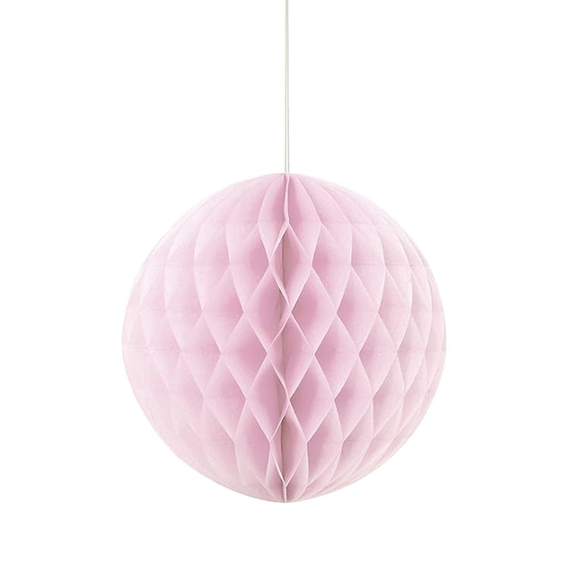 Lovely Pink Solid 8" Honeycomb Ball