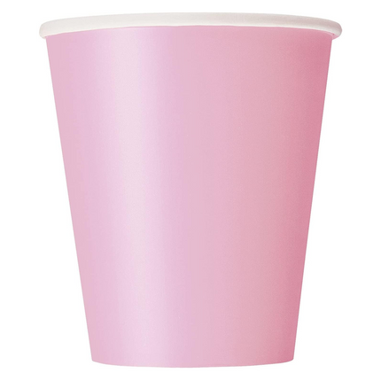 Lovely Pink Solid 9oz Paper Cups, 14ct
