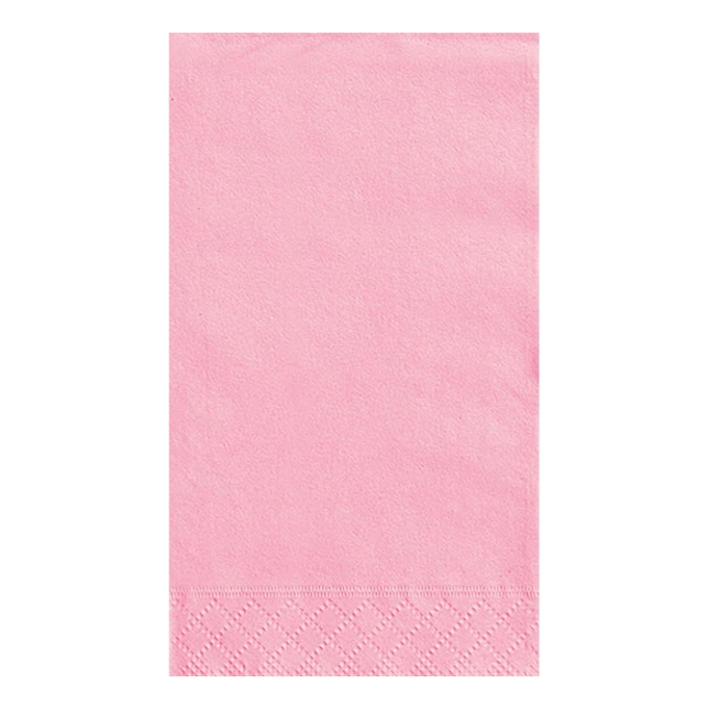 Lovely Pink Solid Guest Towels, 20ct