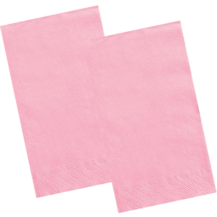 Lovely Pink Solid Guest Towels, 20ct