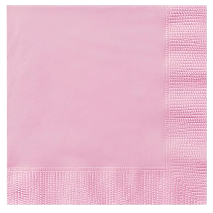 Lovely Pink Solid set component: Lovely Pink Solid Luncheon Paper Napkins, 20ct