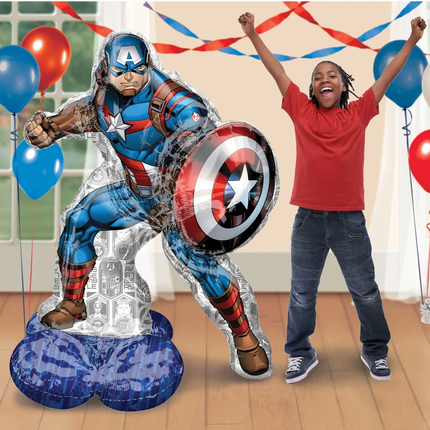 Avengers Captain America Airloonz Standing Air-Filled Balloon, 48"